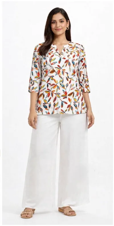 Zamkudi Rayon Co-Ord Set With Digital Print